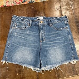 Dear John Blue Distressed Jean Shorts